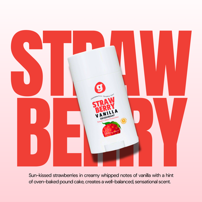 Strawberry Vanilla  Deodorant for girls - Aluminum-Free|  Non-Toxic | natural deodorant 2.5oz