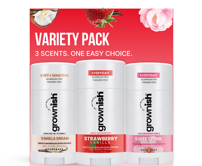 DEODORANT FOR GIRLS (starter kit ) –  Sweet Pink + Vanilla Dream + Strawberry Vanilla