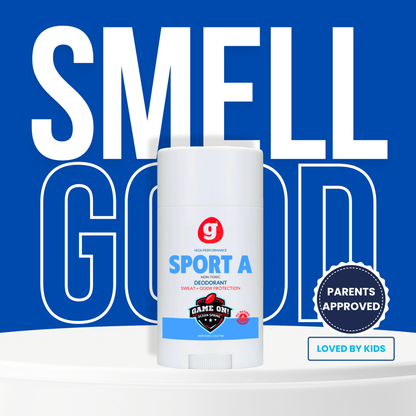 Grownish - SPORT A  Deodorant for Boys ages 8 up - Natural - Aluminum Free - Safe for Sensitive skin