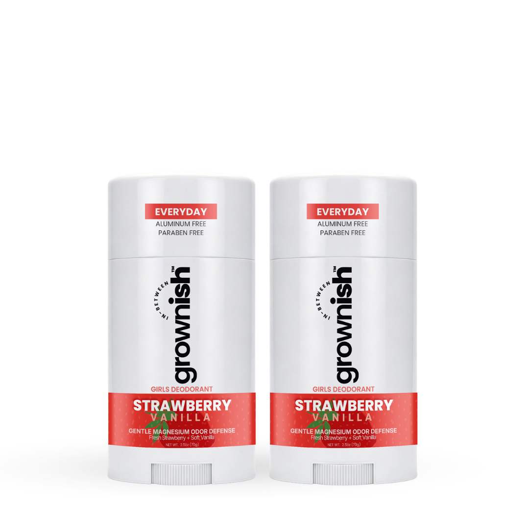 Strawberry Vanilla  Kids Deodorant for girls  |  Aluminum Free | Fresh Confidence 2.5oz