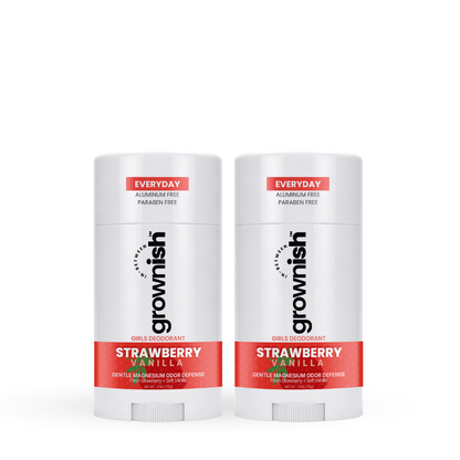 Strawberry Vanilla  Kids Deodorant for girls  |  Aluminum Free | Fresh Confidence 2.5oz