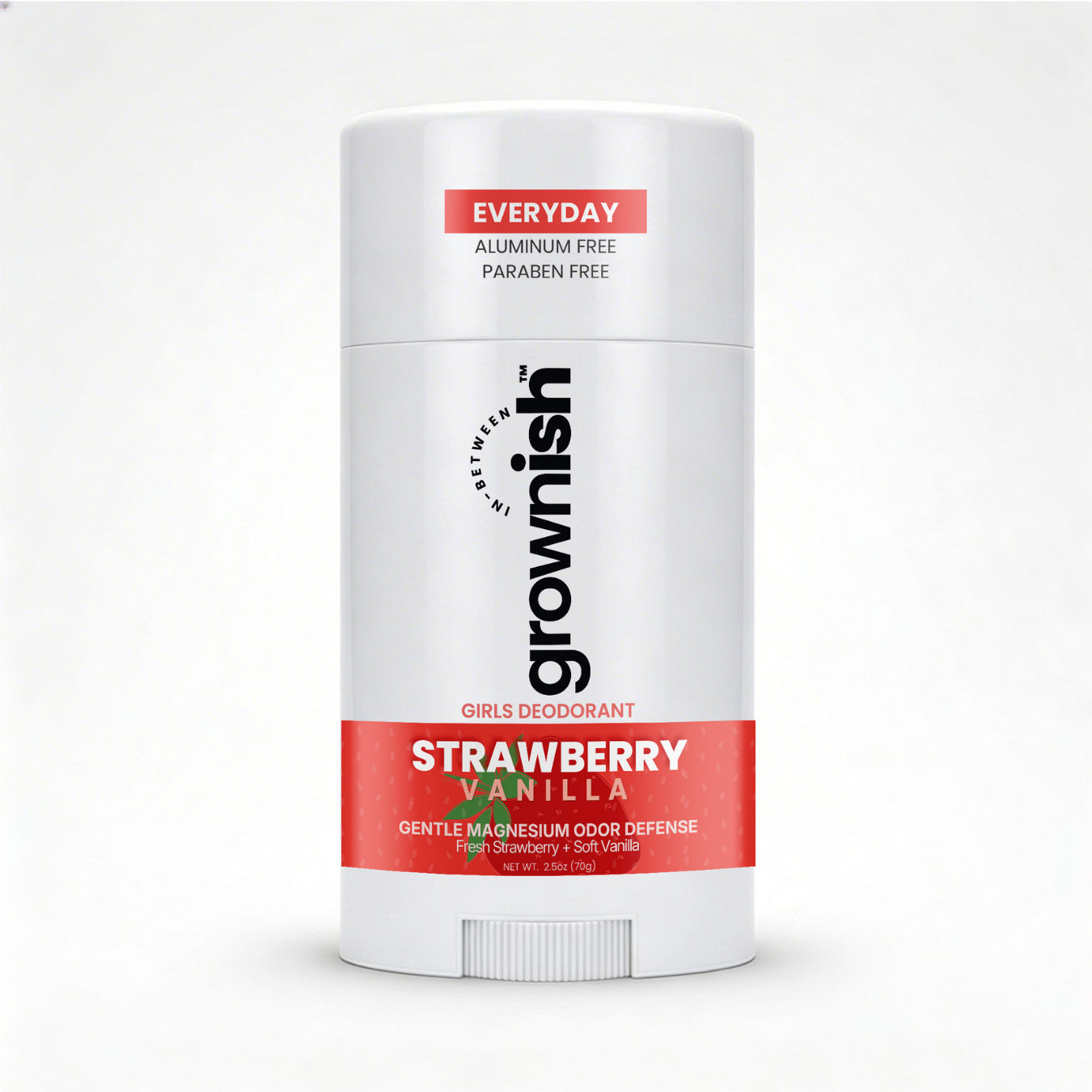 Strawberry Vanilla  Kids Deodorant for girls  |  Aluminum Free | Fresh Confidence 2.5oz