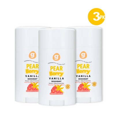 PEAR BERRY VANILLA - Deodorant for kids - SET OF 2 -  Aluminum Free - Paraben Free - 2.5oz