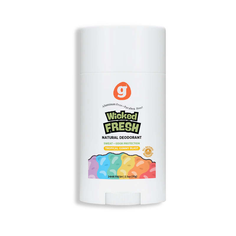 Wicked Fresh Kids Deodorant for Girls & Boys - Natural - Aluminum Free - Safe for Sensitive Skin - Our Scent is Infused w/Lemon & Grapefruit Essential Oils - Non-Toxic & Paraben Free - 2.2oz each