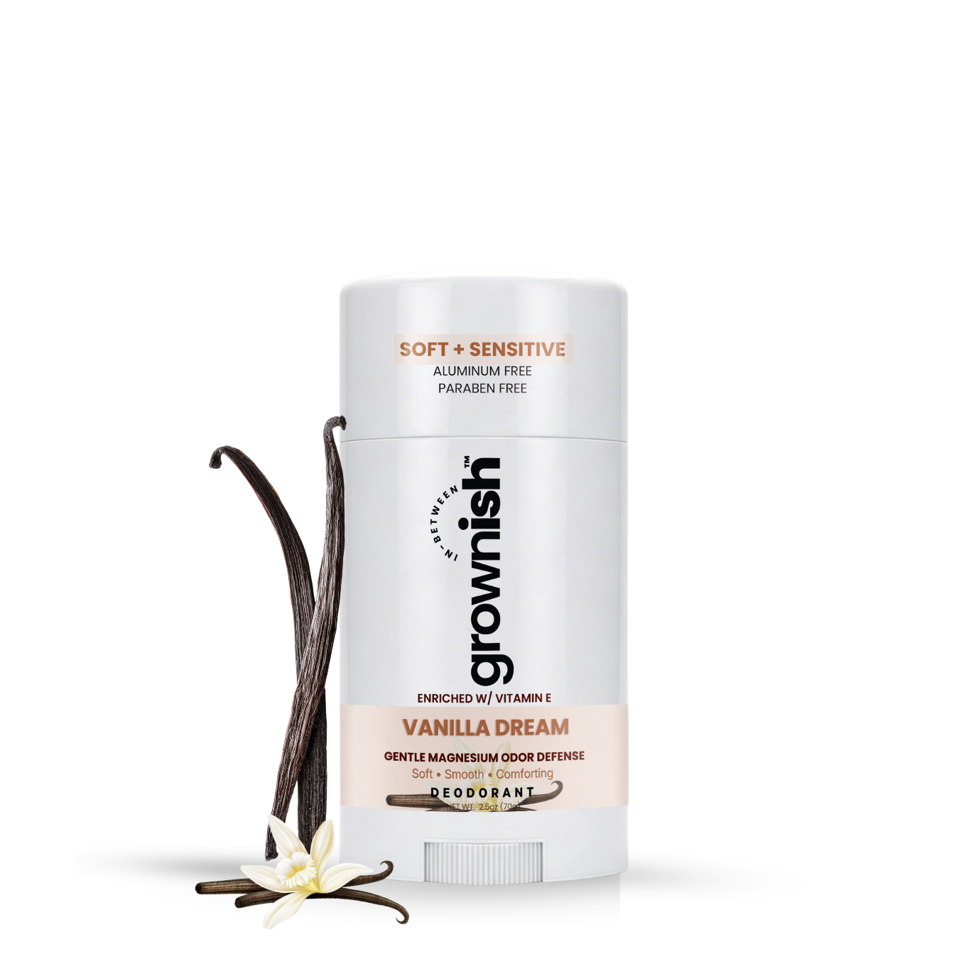 Vanilla Dream,  Aluminum-Free Deodorant For Kids, Teen Girls & Women - Sensitive Skin formula
