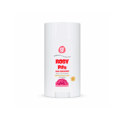 ROSY-PITS Natural Deodorant For Women & Girls - ALUMINUM FREE 2.5oz