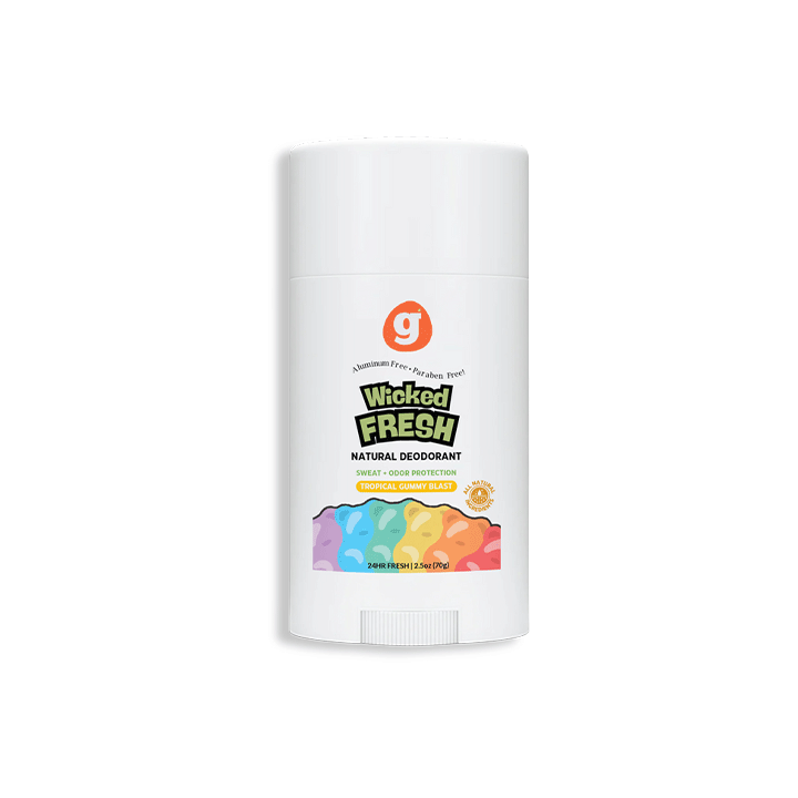 Wicked Fresh Kids Deodorant for Girls & Boys - Natural - Aluminum Free - Safe for Sensitive Skin - Our Scent is Infused w/Lemon & Grapefruit Essential Oils - Non-Toxic & Paraben Free - 2.2oz each