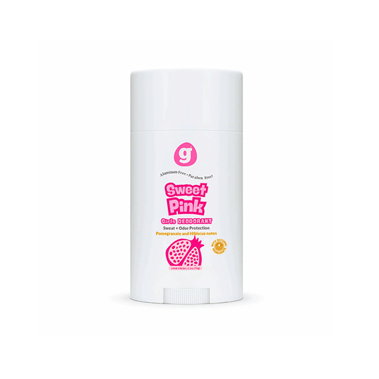 SWEET PINK  Kids Deodorant for Girls 8 up - Non-Toxic  - Pomegranate & Hibiscus scent (2.5oz)