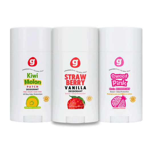 Sweet Pink DEODORANT FOR GIRLS (3Pk Combo SET) –  Sweet Pink + Kiwi-Melon + Strawberry Vanilla
